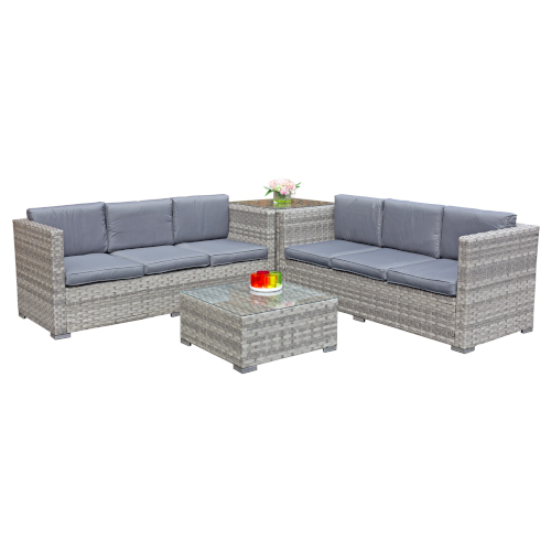 Havana rattan corner online sofa set